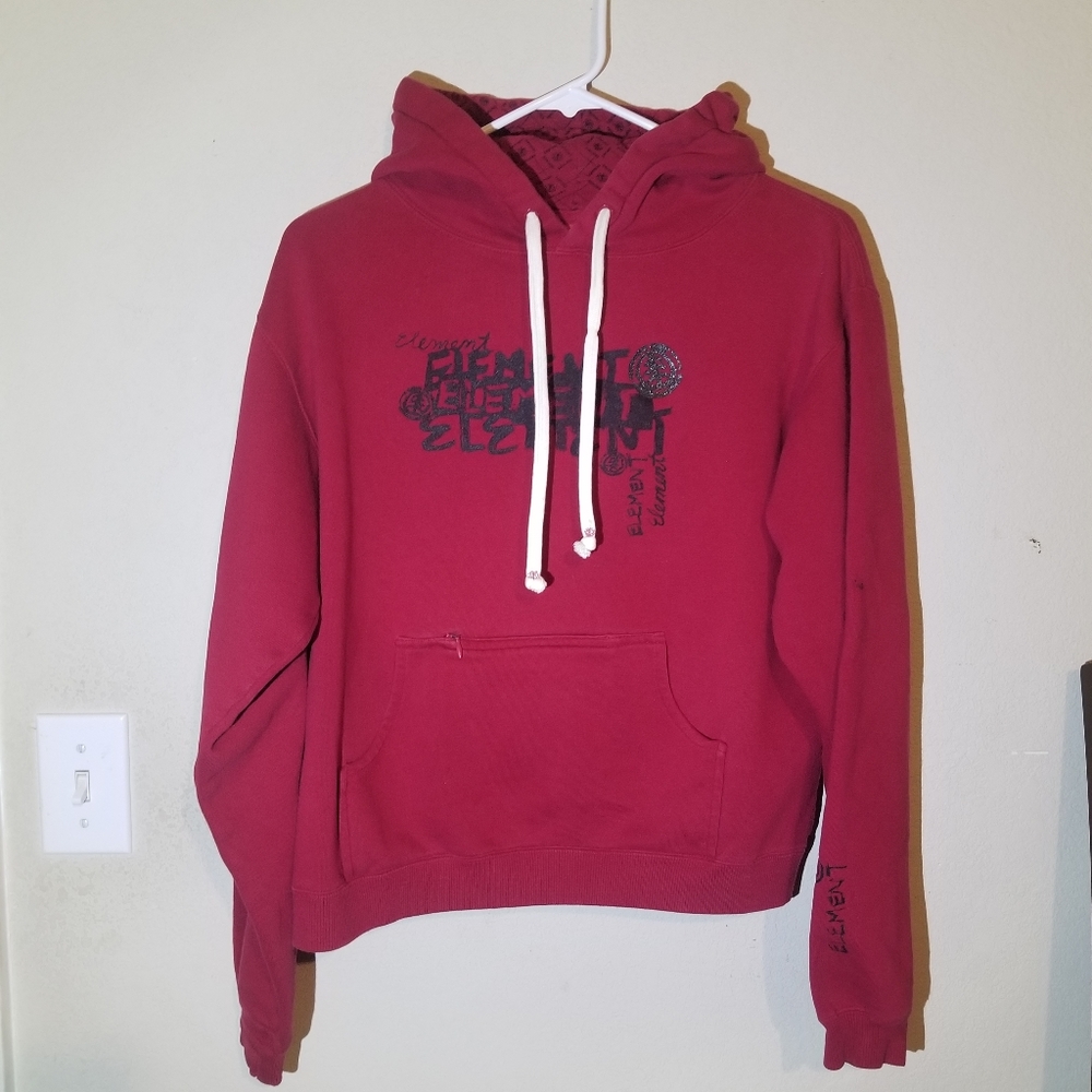 Y2K Element Skateboards Red Hoodie Size Large Youth